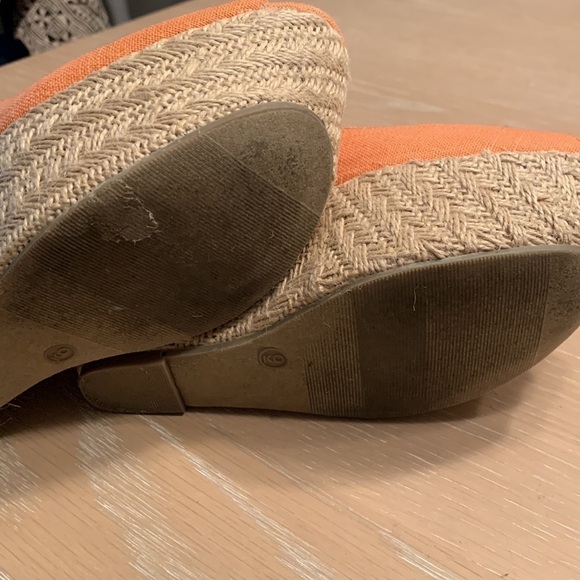 GLO jeans Platform Wedge crazy high peep toe shoes! Size 9 some wear on soles - Picture 10 of 10